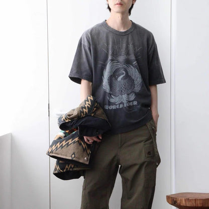 VISVIM KOFU 23AW JUMBO Nakamura Kyusei Water Washed Old Ink-dyed Short Sleeve