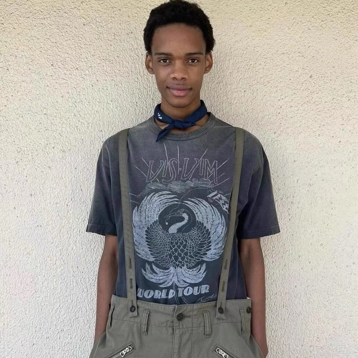 VISVIM KOFU 23AW JUMBO Nakamura Kyusei Water Washed Old Ink-dyed Short Sleeve