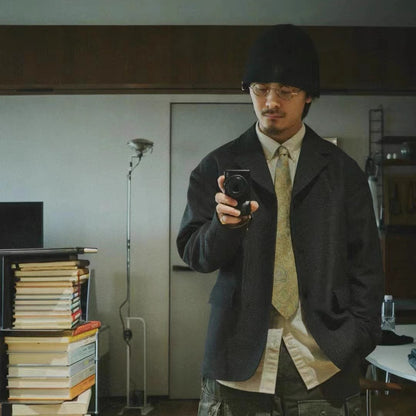VISVIM MUFFERAW JKT Japanese retro suit jacket 23AW tadpole same style