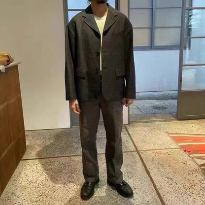 VISVIM MUFFERAW JKT Japanese retro suit jacket 23AW tadpole same style