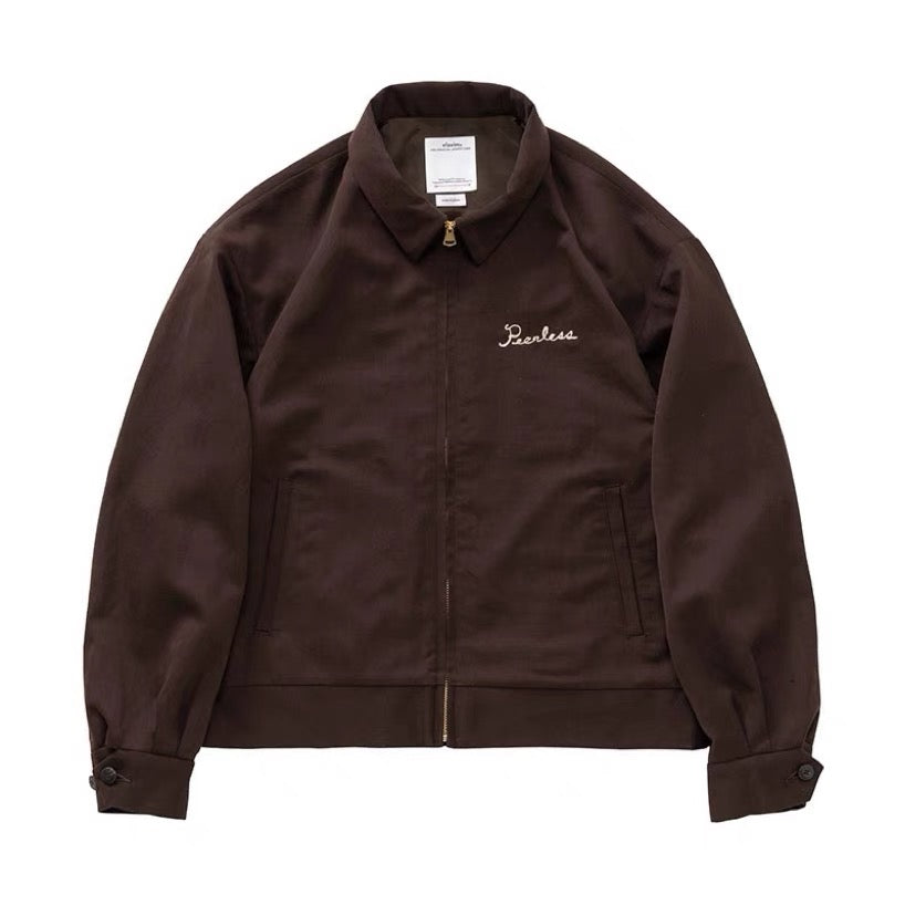 VISVIM 24AW ALCAN JKT WOOL BLEND EMBROIDERED ZIPPER JACKET