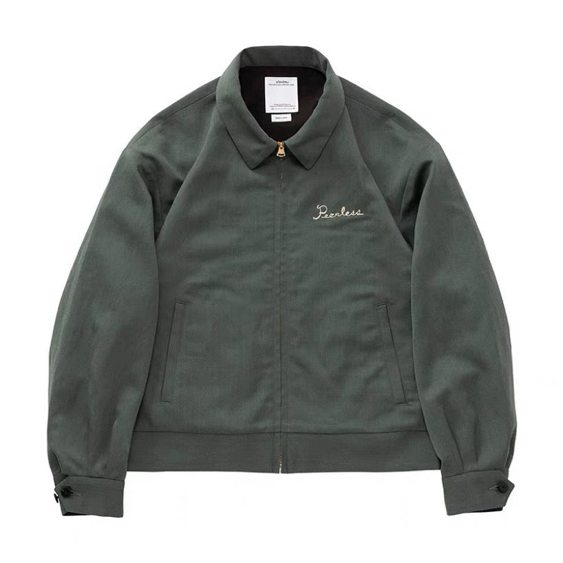 VISVIM 24AW ALCAN JKT WOOL BLEND EMBROIDERED ZIPPER JACKET
