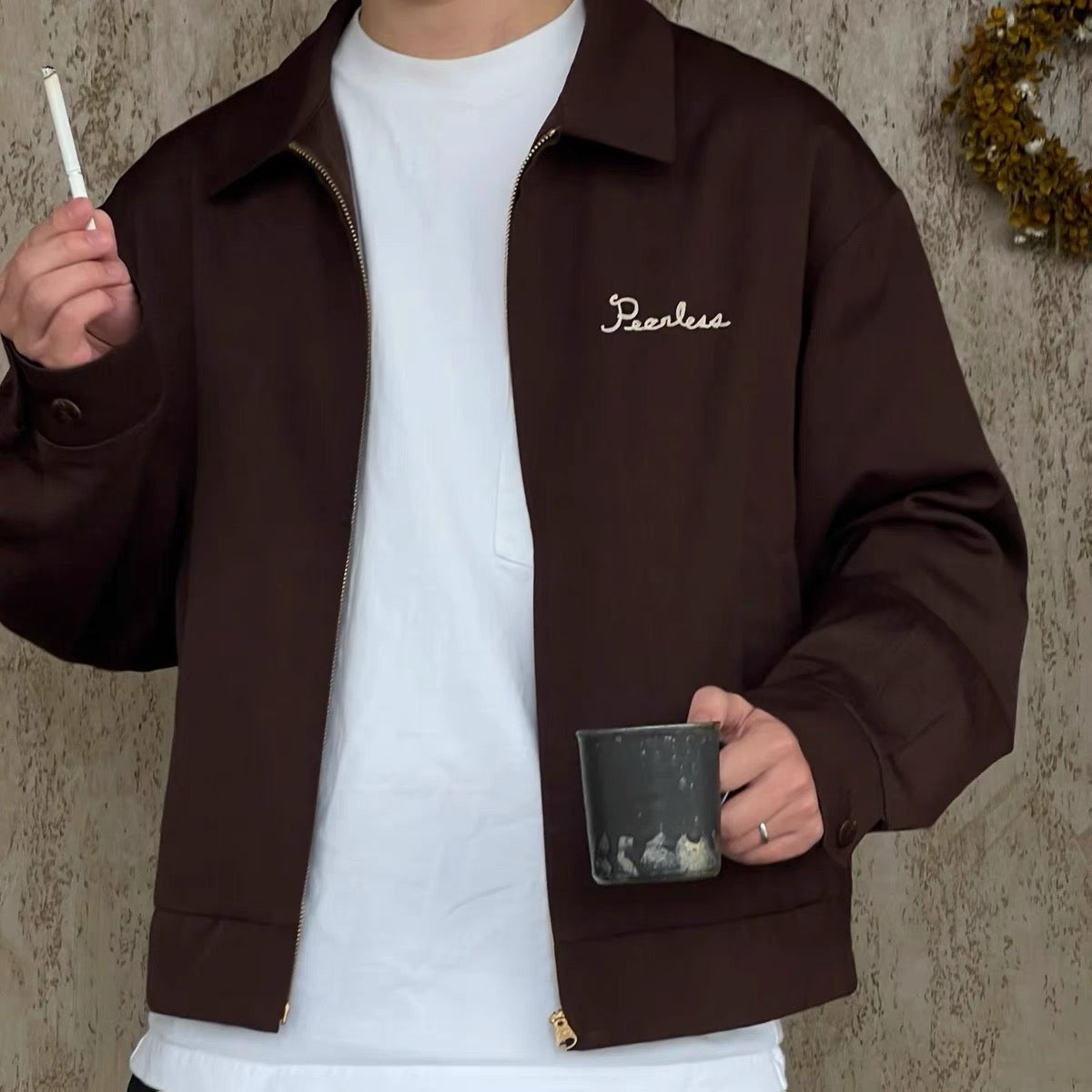 VISVIM 24AW ALCAN JKT WOOL BLEND EMBROIDERED ZIPPER JACKET