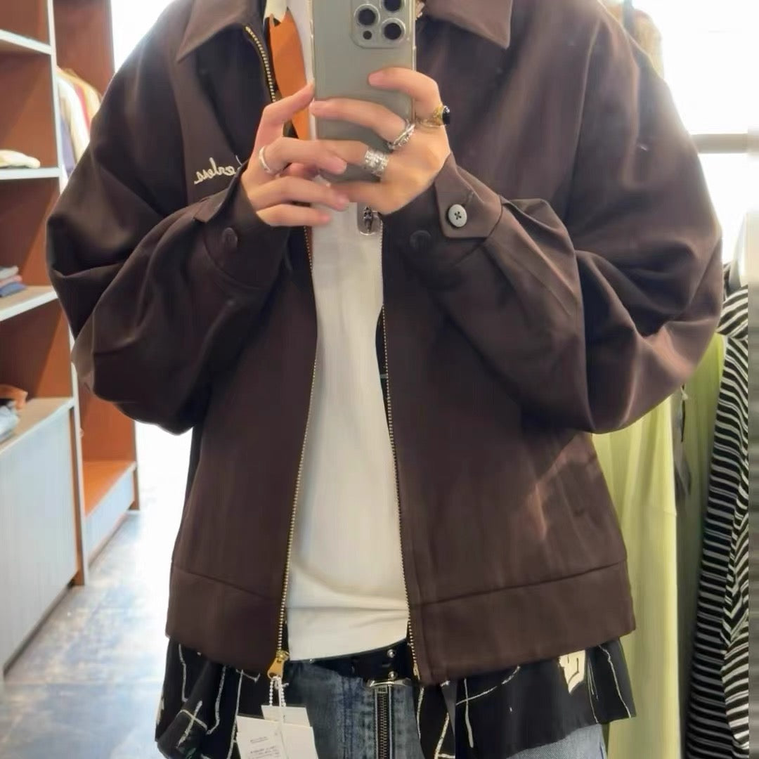 VISVIM 24AW ALCAN JKT WOOL BLEND EMBROIDERED ZIPPER JACKET