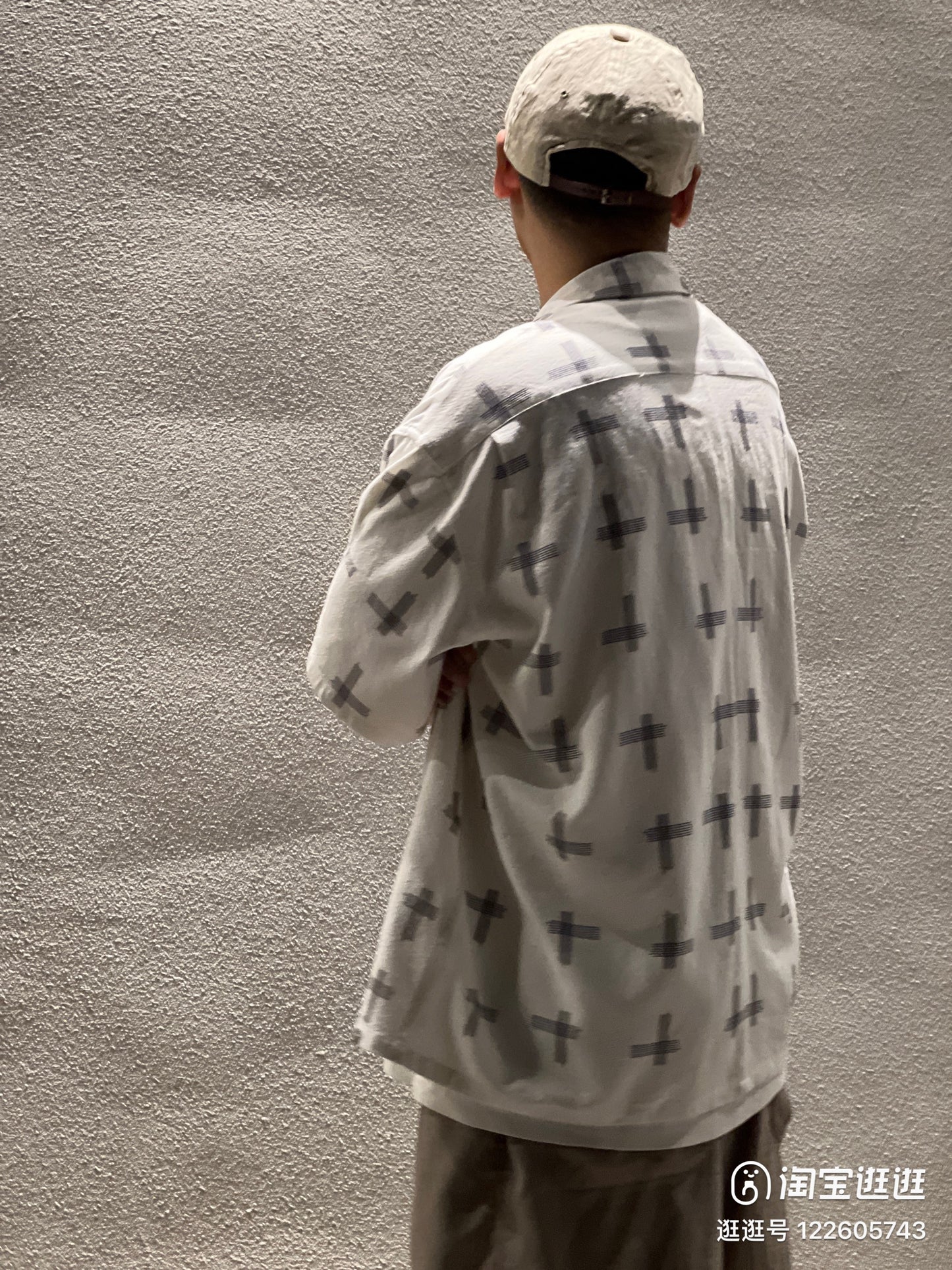 VISVIM WALLIS SHIRT KASURI Cross short-sleeved shirt Nakamura same style